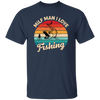 Milf Man I Love Fishing, Retro Fishing, Fishing Silhouette Unisex T-Shirt