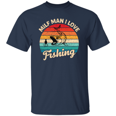 Milf Man I Love Fishing, Retro Fishing, Fishing Silhouette Unisex T-Shirt