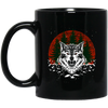 Cool Wolf, Wolf Lover Gift, The Wild Gift, Retro Wolf, Wildwolf Love Gift Black Mug