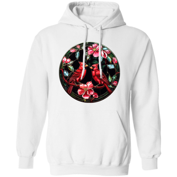 Raven Bird, Red Bird, Raven Claw, Gothic Raven Pullover Hoodie