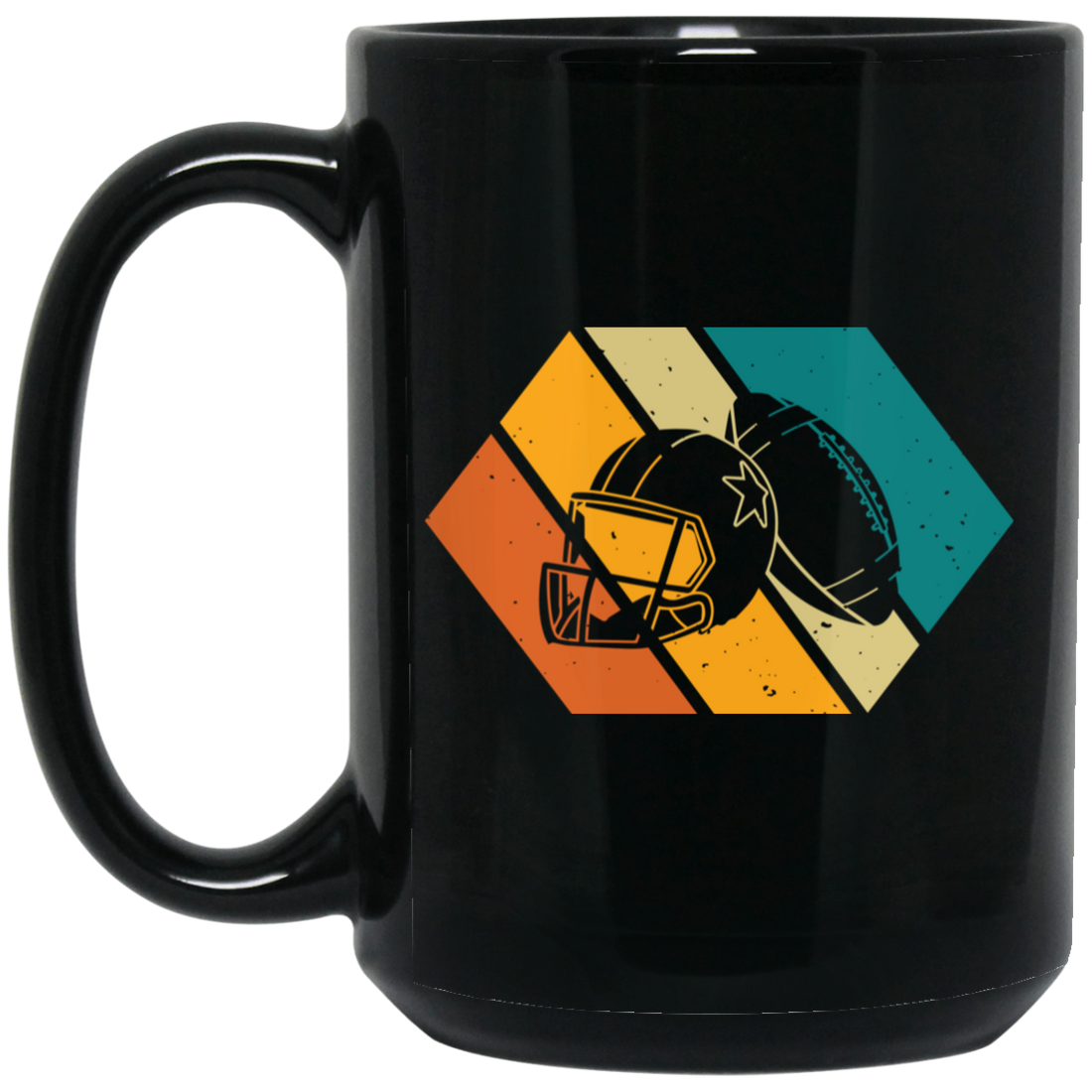 Retro American Football, Love Football, Best Of American Football Black Mug