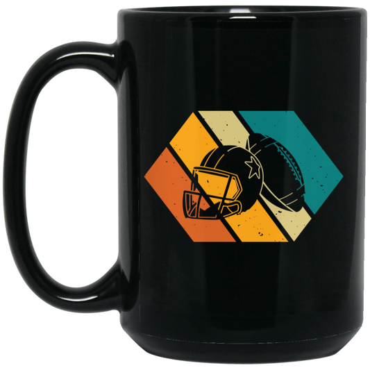 Retro American Football, Love Football, Best Of American Football Black Mug