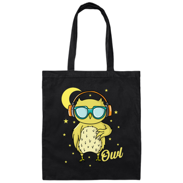 Sleep Type Cool Owl Nocturnal Owl Late Riser Canvas Tote Bag
