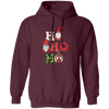 Ho Ho Ho, Xmas Gnome, Merry Christmas, Cute Gnome Pullover Hoodie