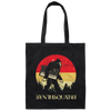 Bigfoot Synthesizer Analog, Sasquatch Synth Nerd, Nerd Love Gift Canvas Tote Bag