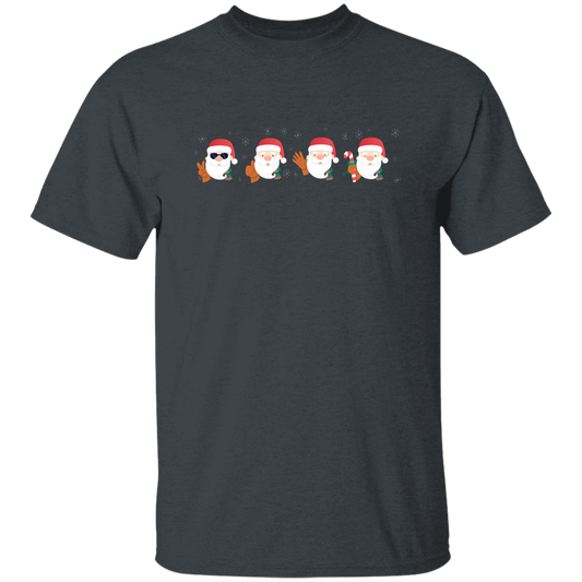 Funny Santa, Mini Santa Face, Merry Christmas, Trendy Christmas Unisex T-Shirt