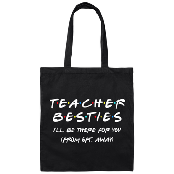 Teacher Besties Back To School Canvas Tote Bag