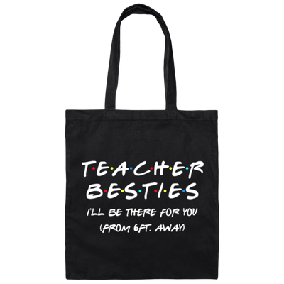 Teacher Besties Back To School Canvas Tote Bag