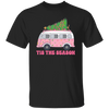 Tis The Season, Christmas Bus, Pink Christmas, Bus Bring Xmas Tree Christmas Unisex T-Shirt