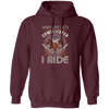 When Life Gets Complicated, I Ride, Retro Rider Pullover Hoodie