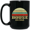 Bouse Arizona Vintage, Retro Sunset, Retro Bouse, Love Arizona Black Mug