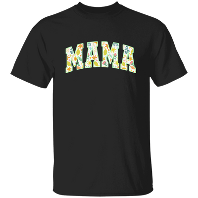 Mama Gift, Floral Mama, Mama Varsity, Mama Design, Mother's Day-green Unisex T-Shirt