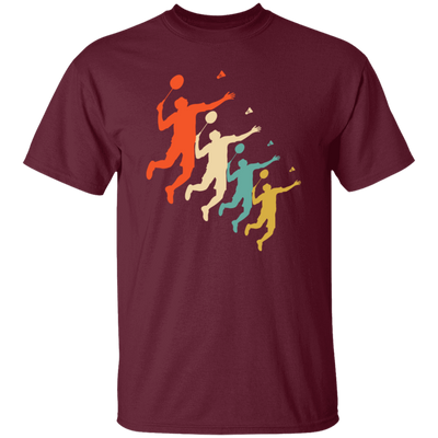 Retro Badminton Silhoutte, Love Sport, Great Birthday Gift Unisex T-Shirt
