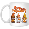 Happy Halloween, Gnome Halloween, Halloween Party White Mug