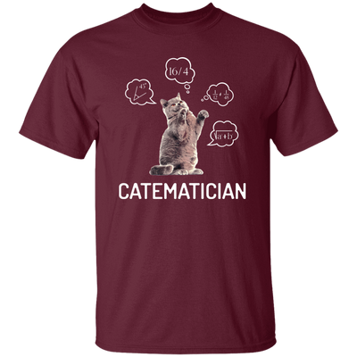 Catematician, Real Cat, Cat Love Math, Mathematics Unisex T-Shirt