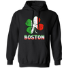 Boston Irish Flag, St Patricks Day, Patrick Gift, Love Boston Gift Pullover Hoodie