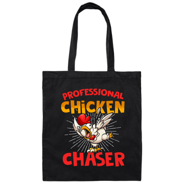 Chicken Love Gift, Professional Chicken Chaster, Best Chicken Ever, Love Chicken Canvas Tote Bag
