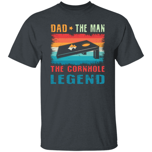 Retro Dad, The Man, The Cornhole Legend, Retro Cornhole Unisex T-Shirt