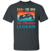 Retro Dad, The Man, The Cornhole Legend, Retro Cornhole Unisex T-Shirt