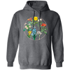 Wild Flowers, Lady Gift, Flowers in A Circle, Love Flowers Pullover Hoodie