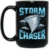 Cute Storm Chaser, Severe Tornado, Weather Tornado Obsessed Black Mug