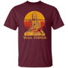 Yoga Stoned, Buddha Retro Sunset Unisex T-Shirt