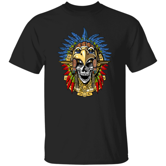 Aztec Skull, Eagle Warrior Mask Native, Mexican Love Gift, Best Warrior Unisex T-Shirt