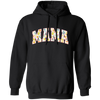 Mama Gift, Floral Mama, Mama Varsity, Mama Design, Mother's Day-pink Pullover Hoodie