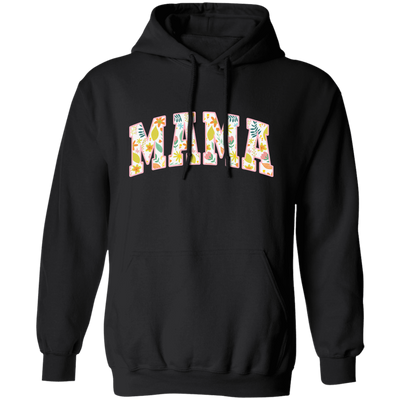 Mama Gift, Floral Mama, Mama Varsity, Mama Design, Mother's Day-pink Pullover Hoodie