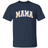 Mama Gift, Floral Mama, Mama Varsity, Mama Design, Mother's Day-purple Unisex T-Shirt
