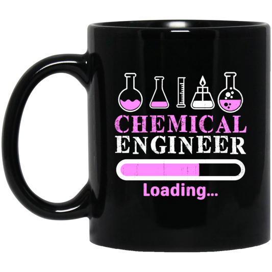 Chemical Engineer, Love Chemical Engineer Gift, Love Engineer Of Chemical Black Mug