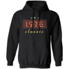 This stylish Retro 1978 Pullover Hoodie is perfect for any 1978 Lover Gift enthusiast. Crafted from a cozy cotton blend fabric, this gift will add a classic touch to any wardrobe. With its timeless classic styling, this pullover hoodie is sure to become a wardrobe staple for years to come.