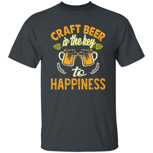 Craft Beer Is The Key To Happiness, Craft Beer, Happiness Unisex T-Shirt