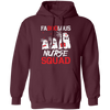 Faboolous Nurse Squad, Boo Ghost Nurse, Nurse Squad Halloween, Trendy Halloween Pullover Hoodie