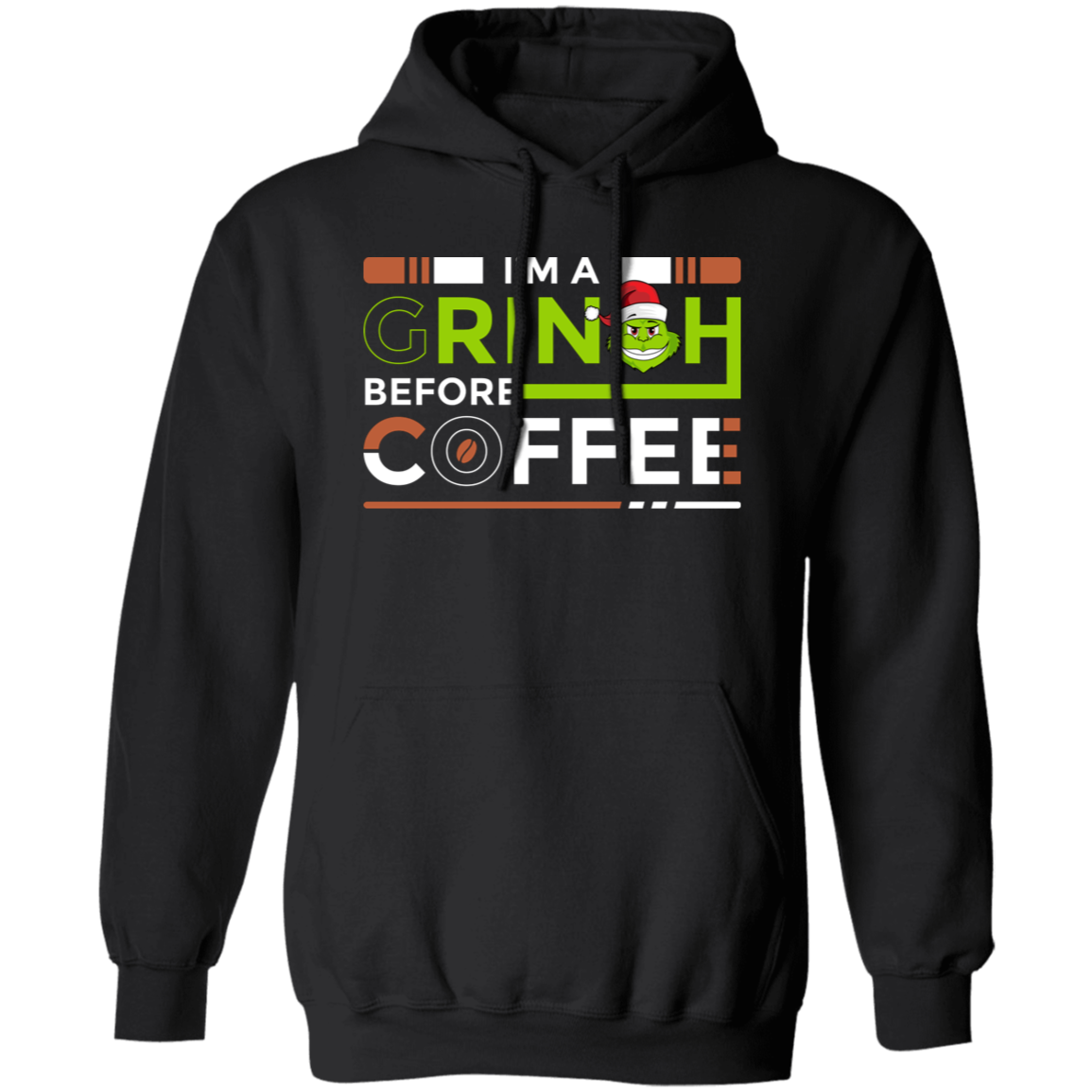 This Pullover Hoodie is perfect for Halloween festivities! The professional design includes a "I Am A Grinch Before Coffee, Grinch Love Coffee" message on the front, making it sure to start conversations. It's made from soft materials and provides an excellent fit for any season.