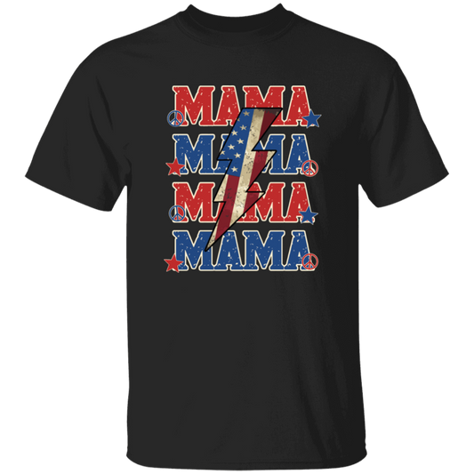 Mama American, Flash American, Peace And Star American Unisex T-Shirt