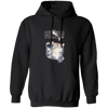 Cute Meow, Cute Stupid Cat, Cat Catch Fishing Rod Pullover Hoodie