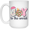 Joy To The World, Disco Ball, Tis The Season, Disco Verse White Mug