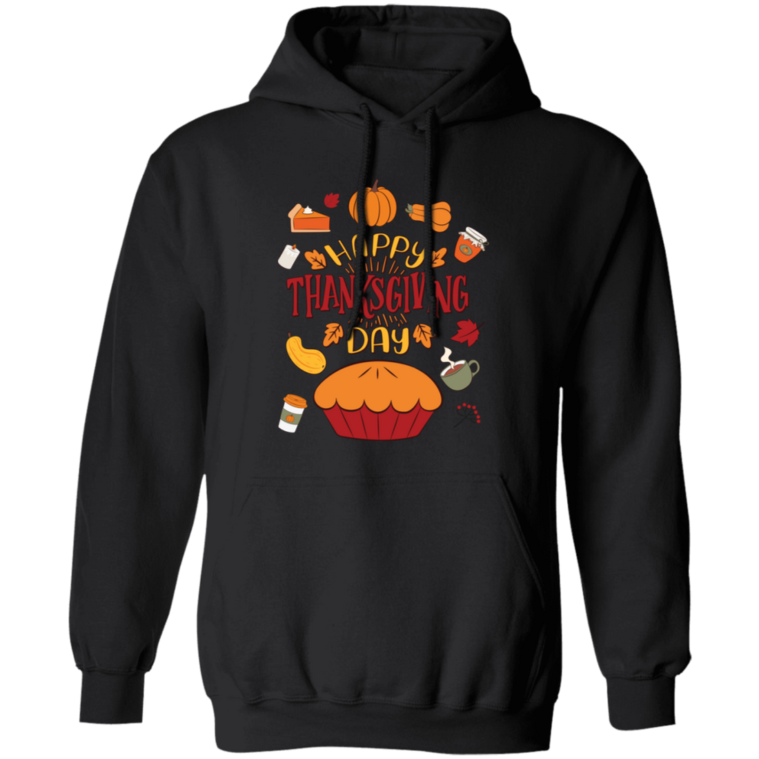 Happy Thanksgiving_s Day, Thanksgiving Iconic Pullover Hoodie