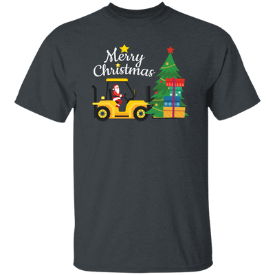 Merry Christmas, Santa Drive Tractor, Farmer Xmas Unisex T-Shirt