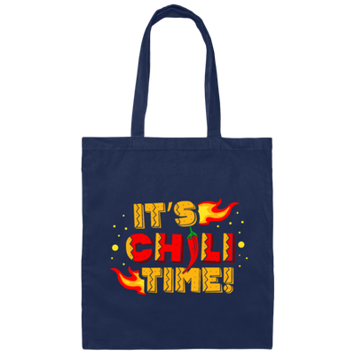 Love Spicy Its Chili Time I Love Spicy Food Gift Canvas Tote Bag