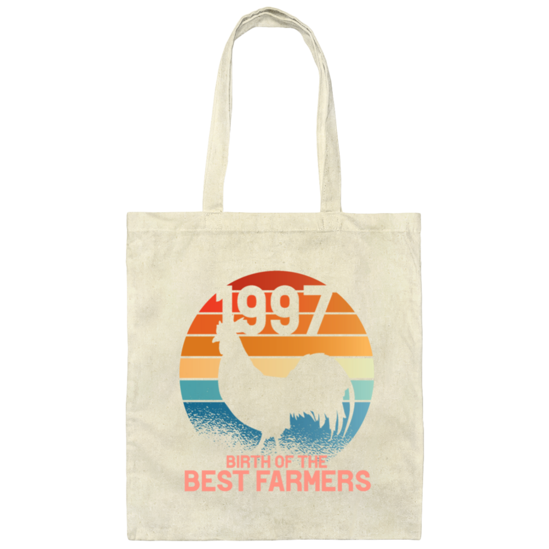 Retro Farmer Gift 1997 Birthday Present Farm Agriculture Canvas Tote Bag