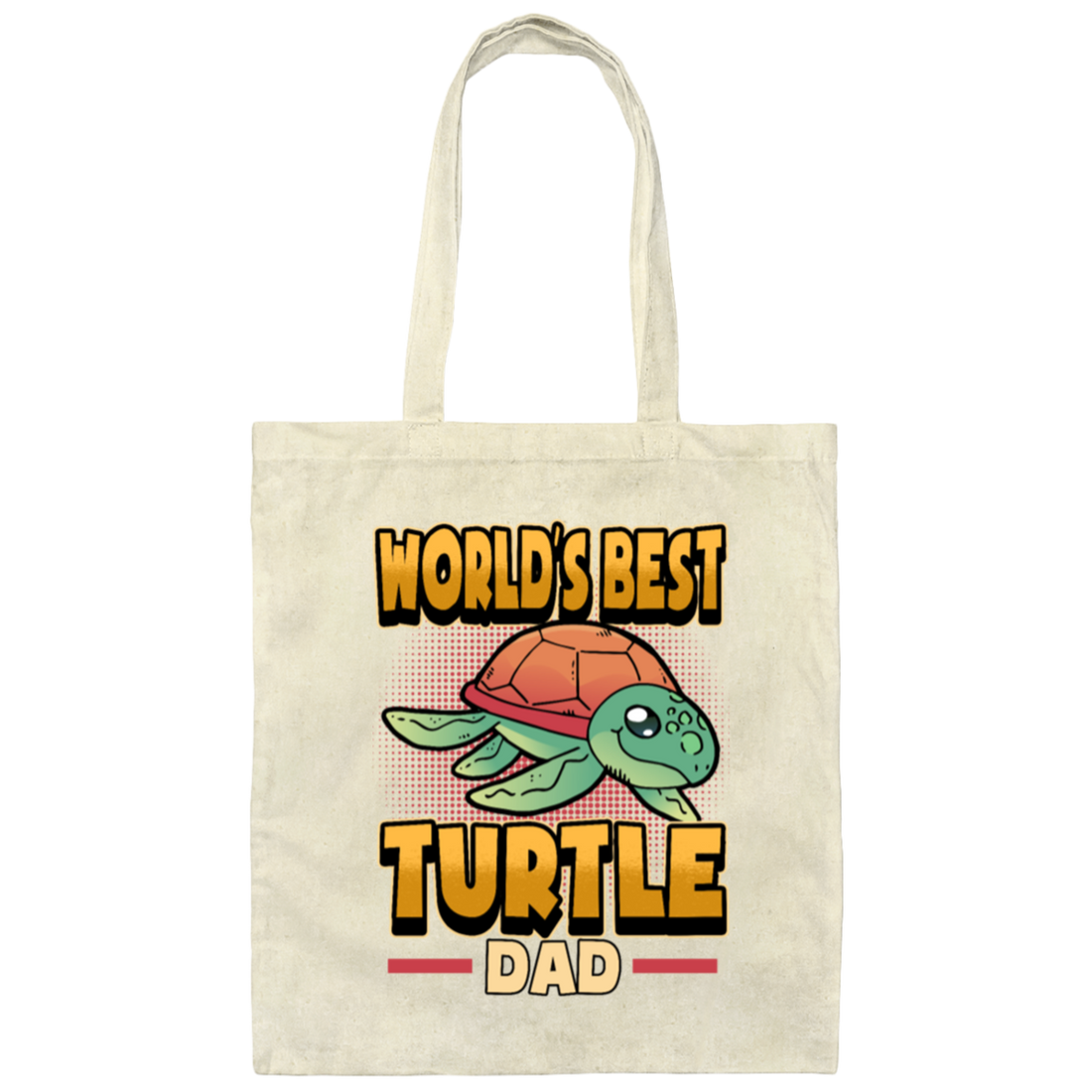 Turtle Ocean Animal Reptile Water Slow, Funny Dad Gift Canvas Tote Bag