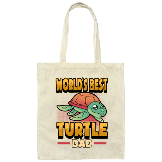 Turtle Ocean Animal Reptile Water Slow, Funny Dad Gift Canvas Tote Bag