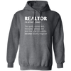 Realtor Meaning, Tour Guide, Consultant, Therapist, Advisor Pullover Hoodie