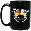 Bear Lover Gift, Bear Pride, Best Retro Bear, Bear Vintage Style Love Black Mug