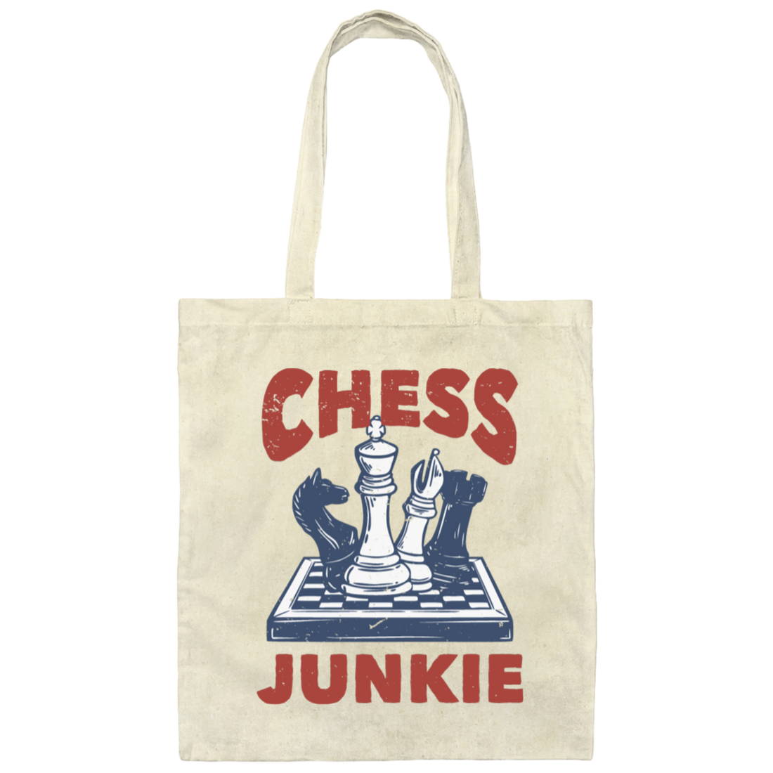 Chess Junkie, Chess, Chess Player, Chess Sport Canvas Tote Bag