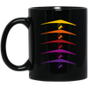 Hang Glider Retro Perfect Gift For Passionate Hang-gliders Kite Tandem Flight Black Mug