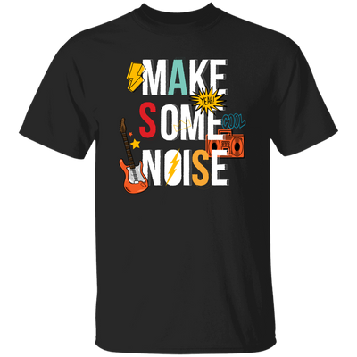 Make Some Noise, Love The Rock Music, Guitar, Cassette Unisex T-Shirt