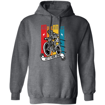 No Bike No Life, Let's Ride Bike, Retro Bike, Motorcycle Vintage Pullover Hoodie